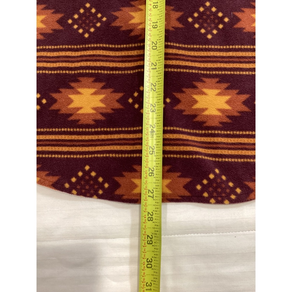 Duluth Trading Co Womens Fleece Southwestern Snap Front Shirt Jacket Purple S - Picture 6 of 8